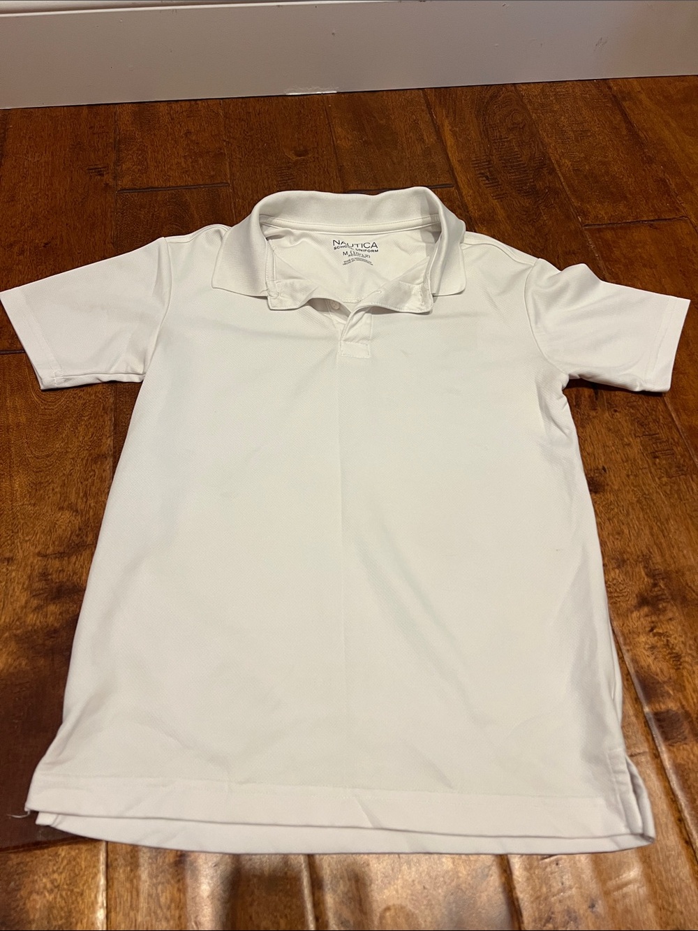 Nautica Boys White Polo Short Sleeve